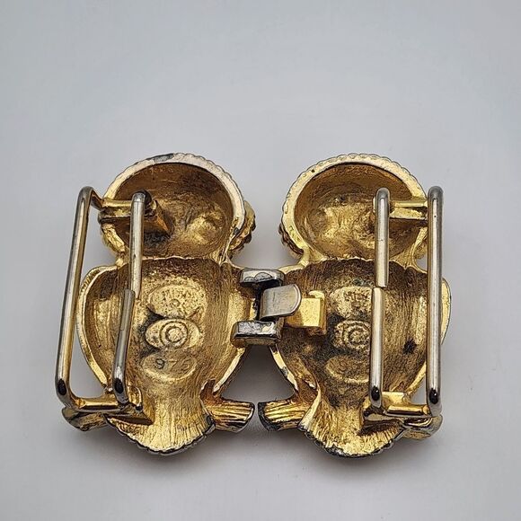 Vintage Mimi Di N 1975 Gold Tone Owl Belt Buckle main image 5